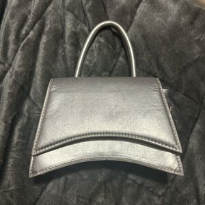 Mini Silver Magnetic Snap Bag